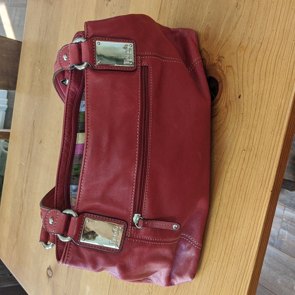 Tiganello red leather bag